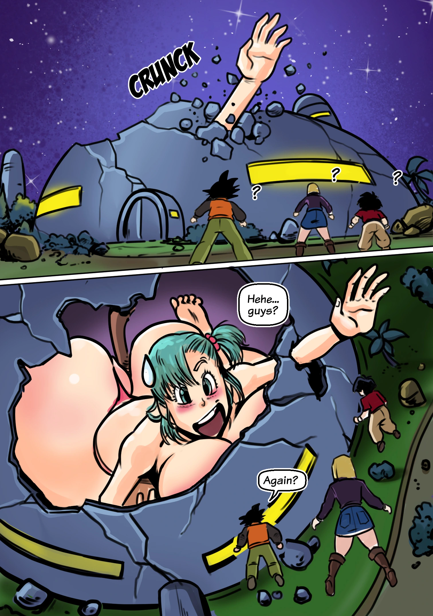 Page 04 of giantess comic Bulma's Sexy Impulse