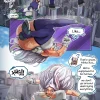 Giantess Mirko with entire cloth jumping and kicking the ground destroying the city to show her power to Mt. Lady