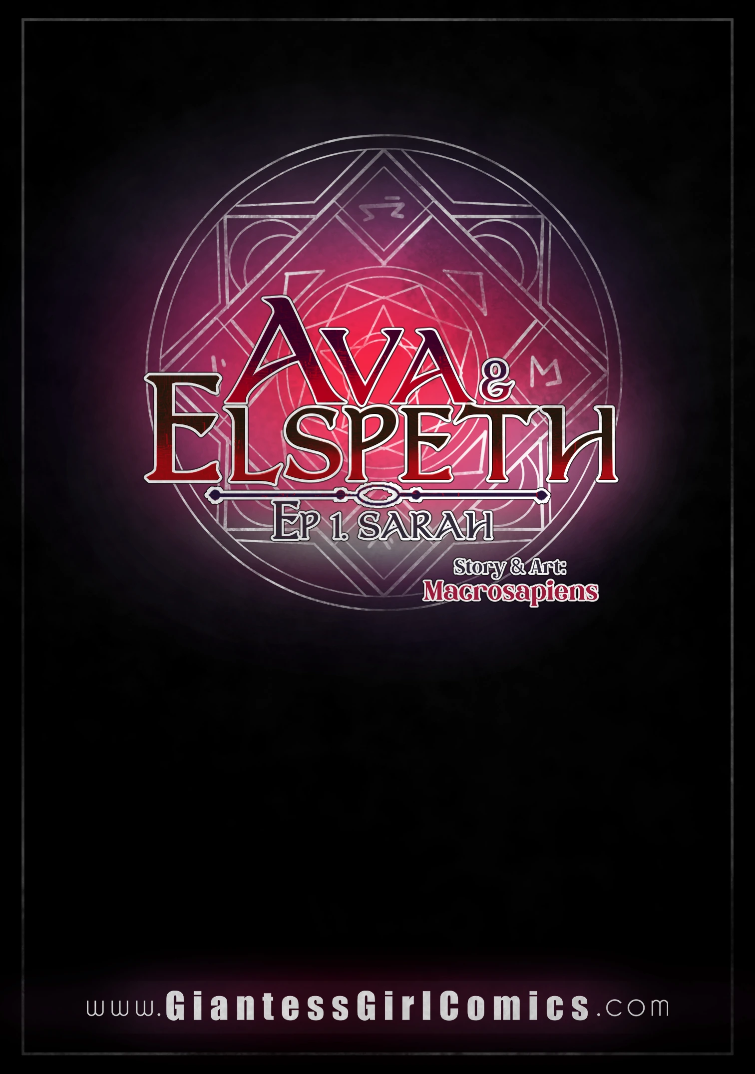 Presentation of the Giantess Comic Ava and Elspeth