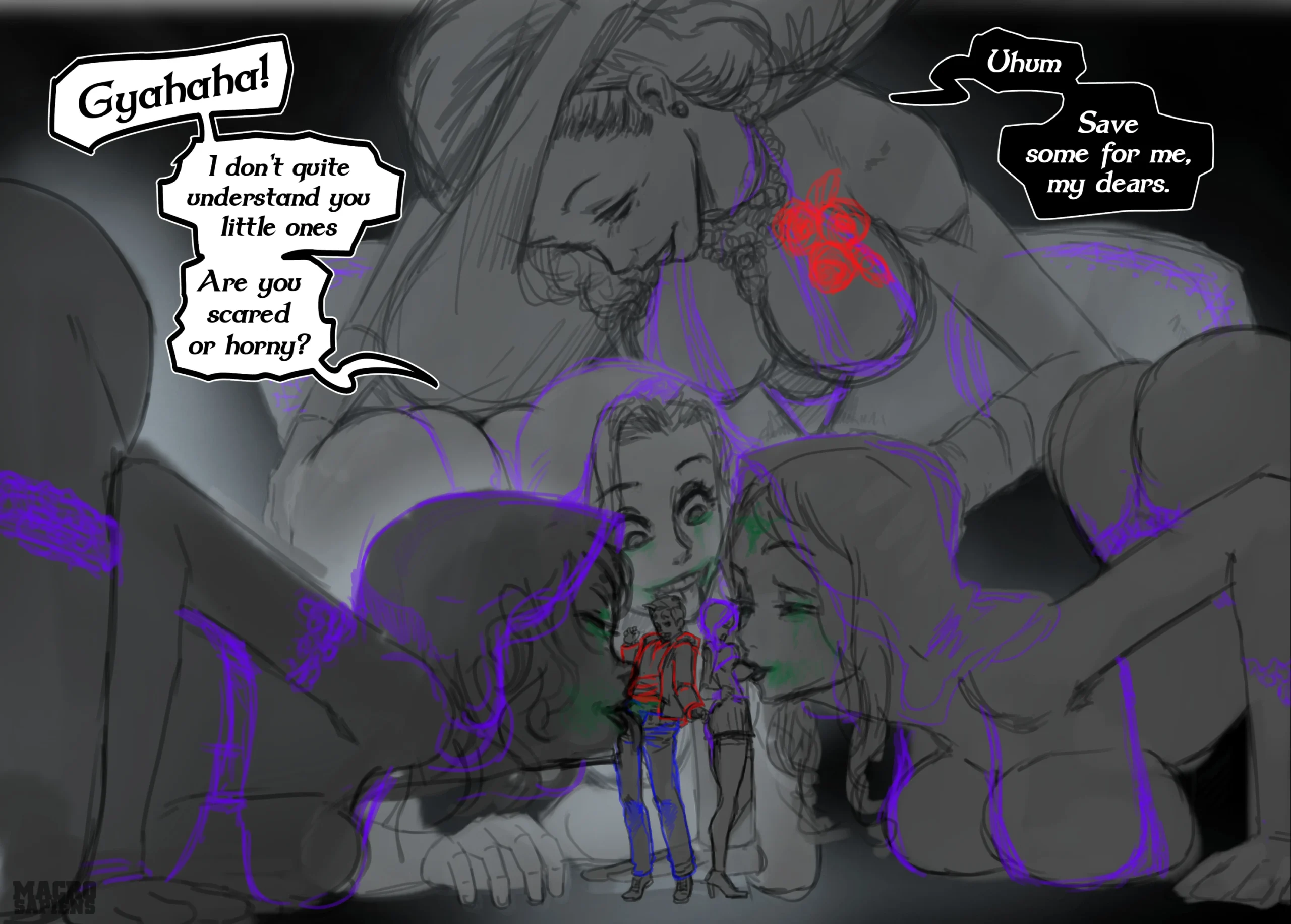 Sketch of Dimistrescu family Iluustration