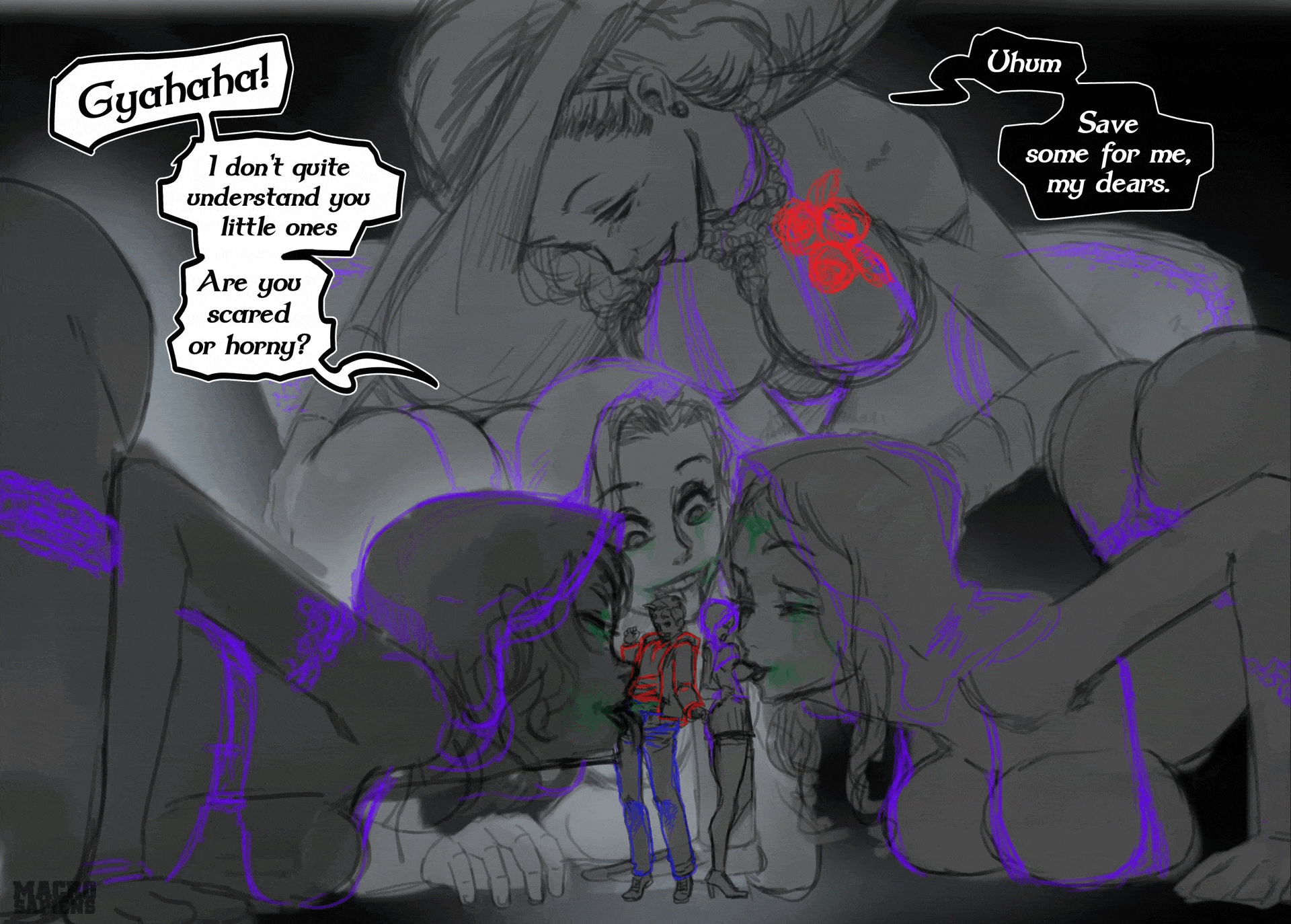 PROCESS OF CREATION OF DIMITRESCU SISTERS ILLUSTRATION